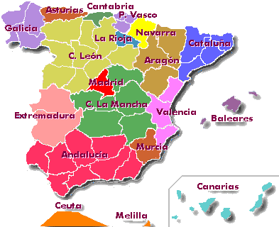 Mapa de Espaa
